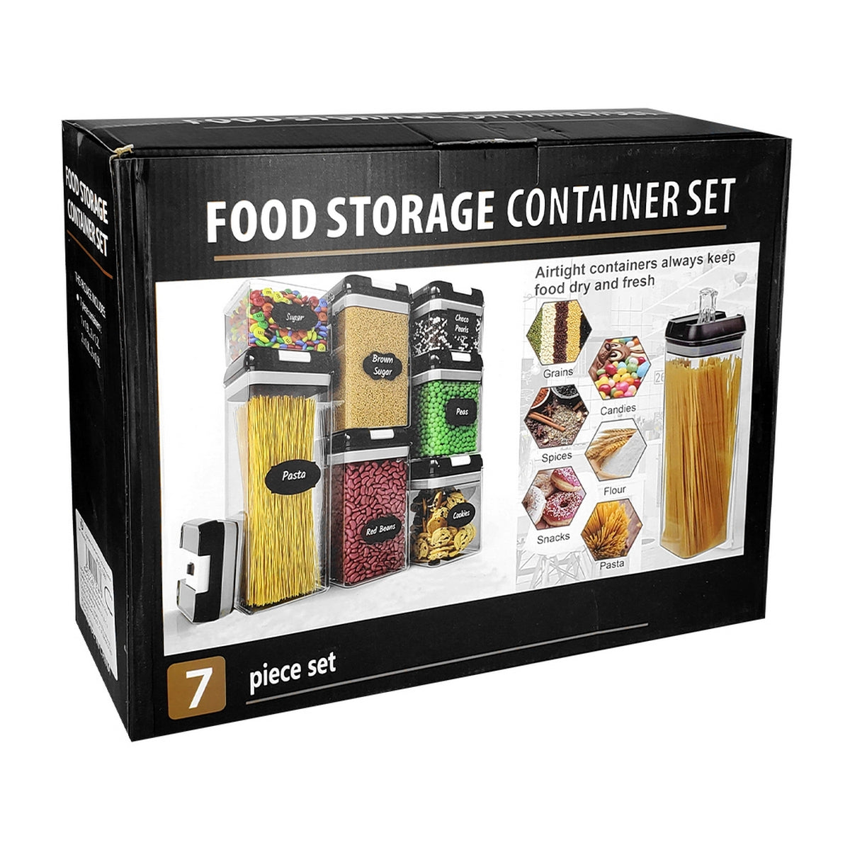 Kit de 7 organizadores herméticos