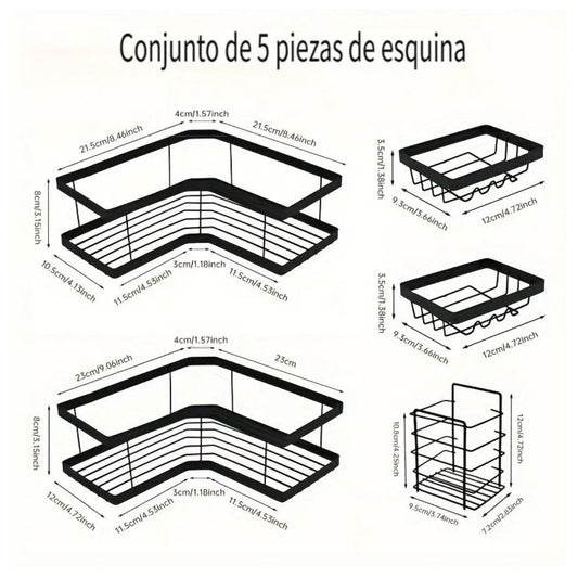 Set de organizadores para el baño - 5 pcs