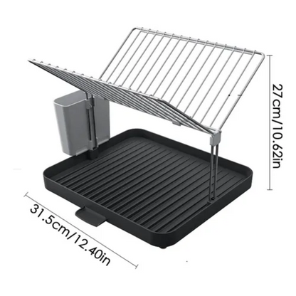 Escurridor de platos de 2 niveles