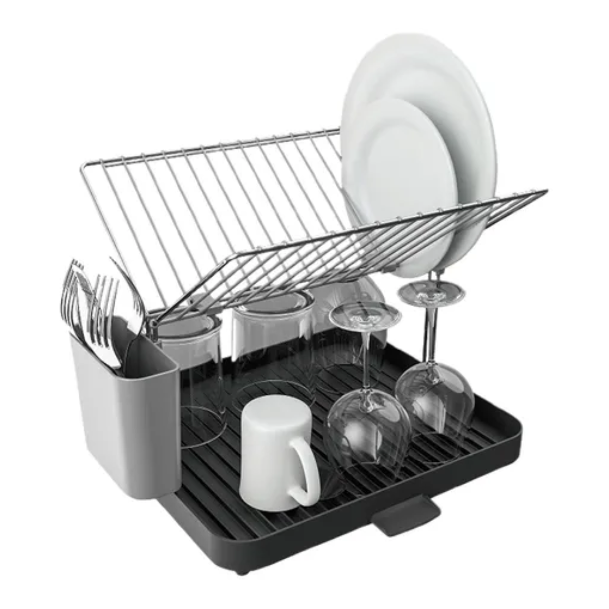 Escurridor de platos de 2 niveles