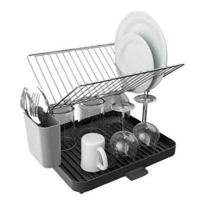 Escurridor de platos de 2 niveles