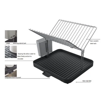 Escurridor de platos de 2 niveles