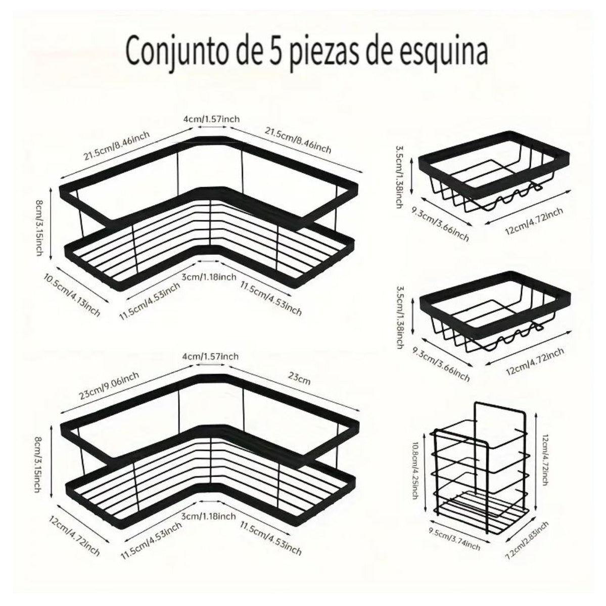 Set de organizadores para el baño - 5 pcs