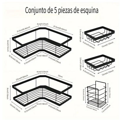 Set de organizadores para el baño - 5 pcs