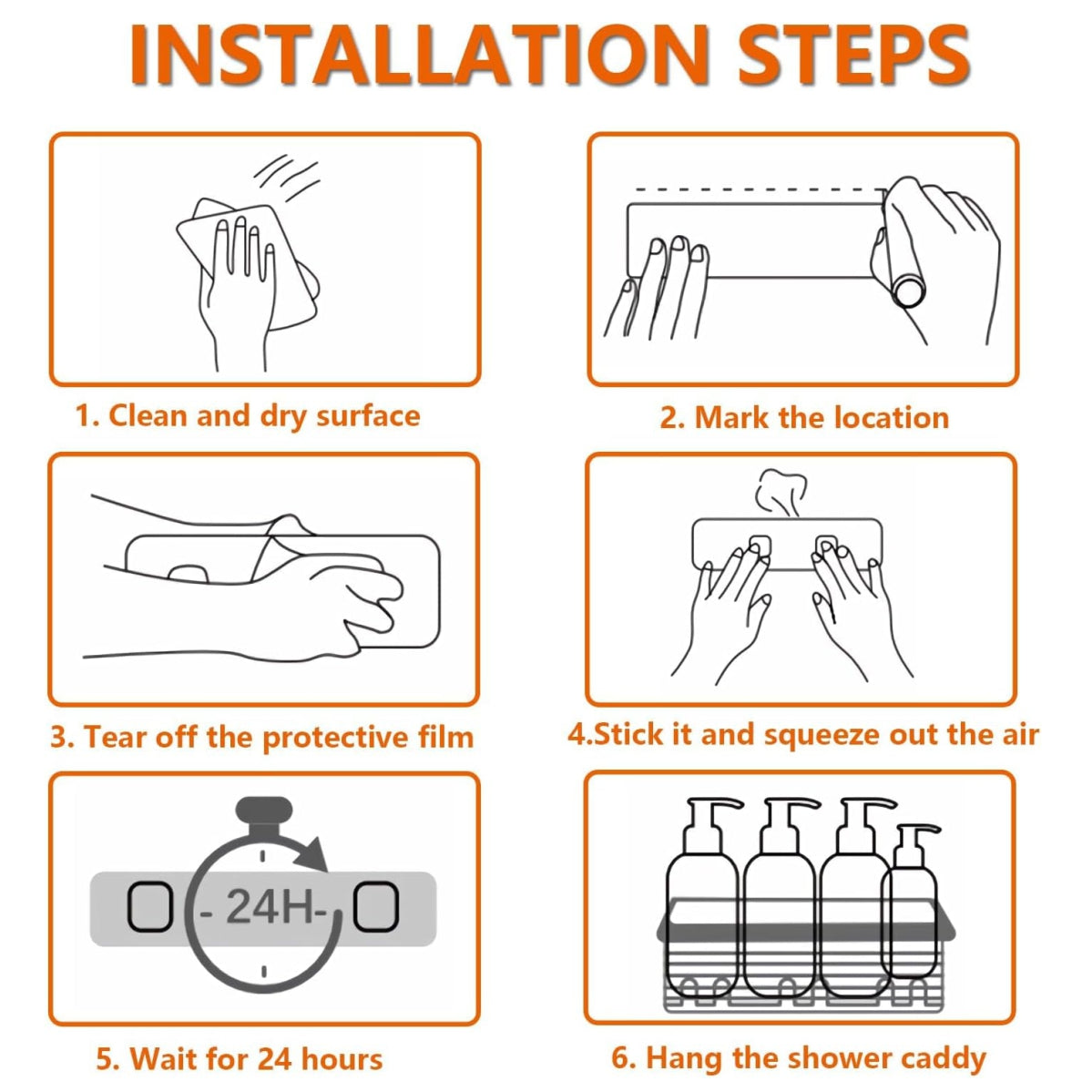 Set de organizadores para el baño - 5 pcs