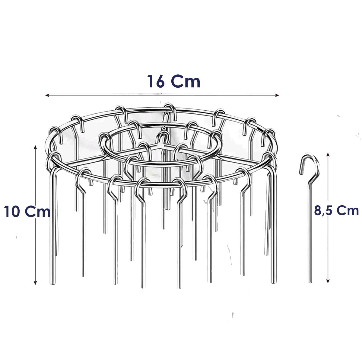 Parrilla vertical para freidora de aire